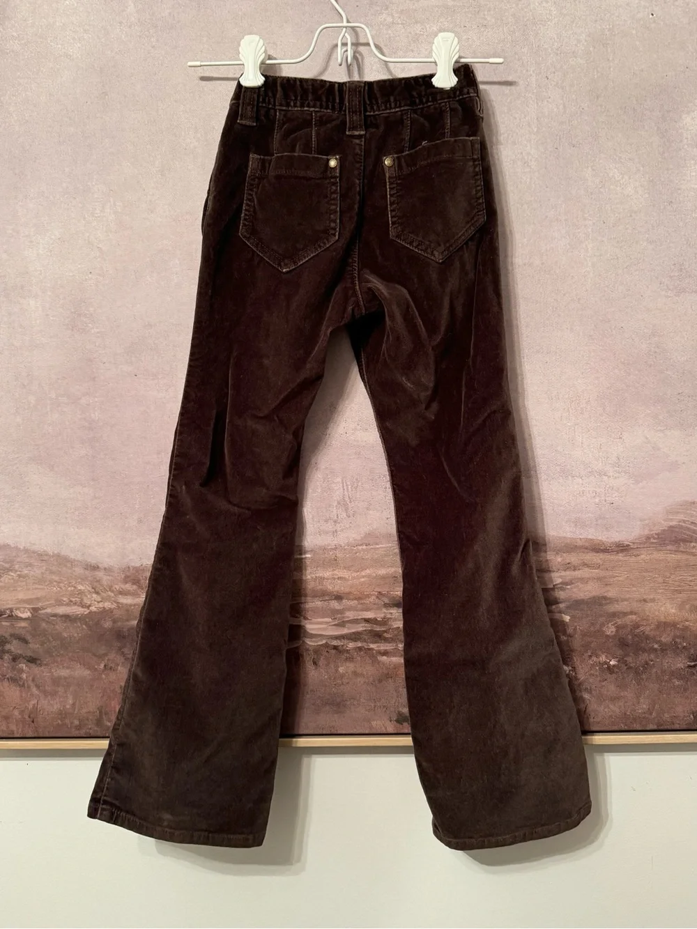 Vintage GAP Kids Velvet Flare Jeans / Size 7 Slim